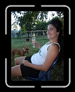 1007-OctBreast02 * Chola, chillin' in the yard with the fancy stemless Champagne flutes and the carbonated agua durin the end of Sober October. * 2304 x 3072 * (3.53MB)
