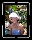 0608-CholaTeaParty01 * Angie and her most fantastical peacock hat creation. * 2304 x 3072 * (3.69MB)